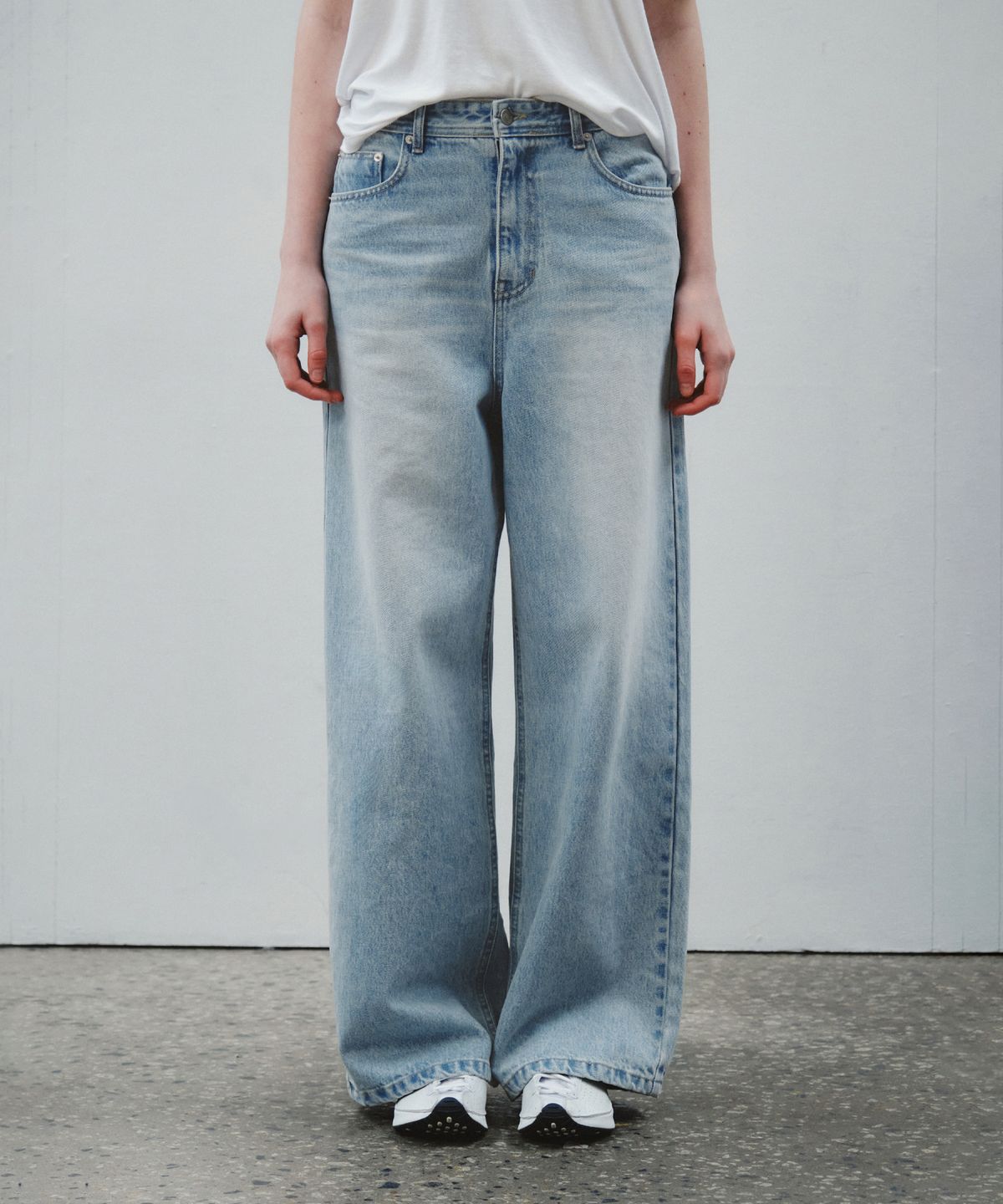 씨타(CITTA) Essential Light Wash Wide Denim_CTD427(Light Blue)