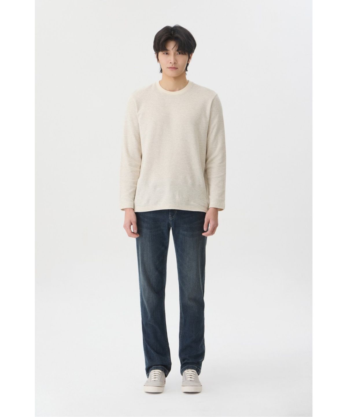 브렌우드(BRENTWOOD) [에센셜스] 스탠다드핏 네이비 데님 BRPDX26171NYX