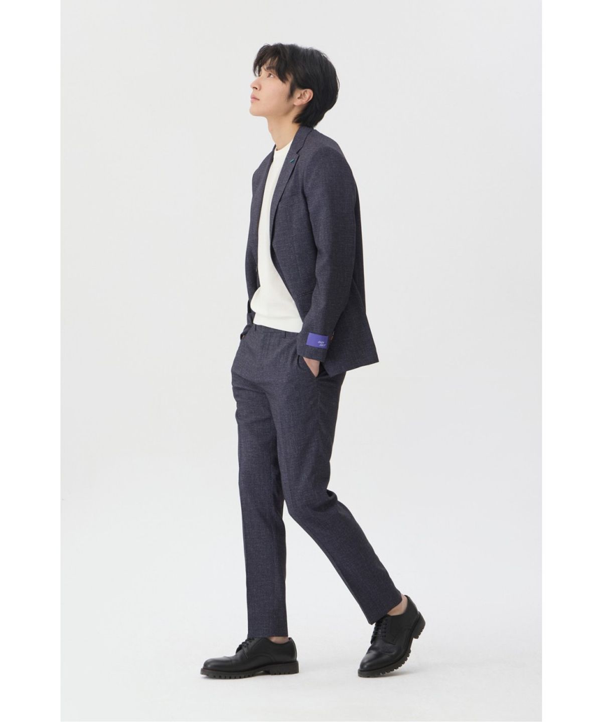 브렌우드(BRENTWOOD) [이지슈트] 워셔블 마이크로 조직 셋업 팬츠 BRPNM26411NYX
