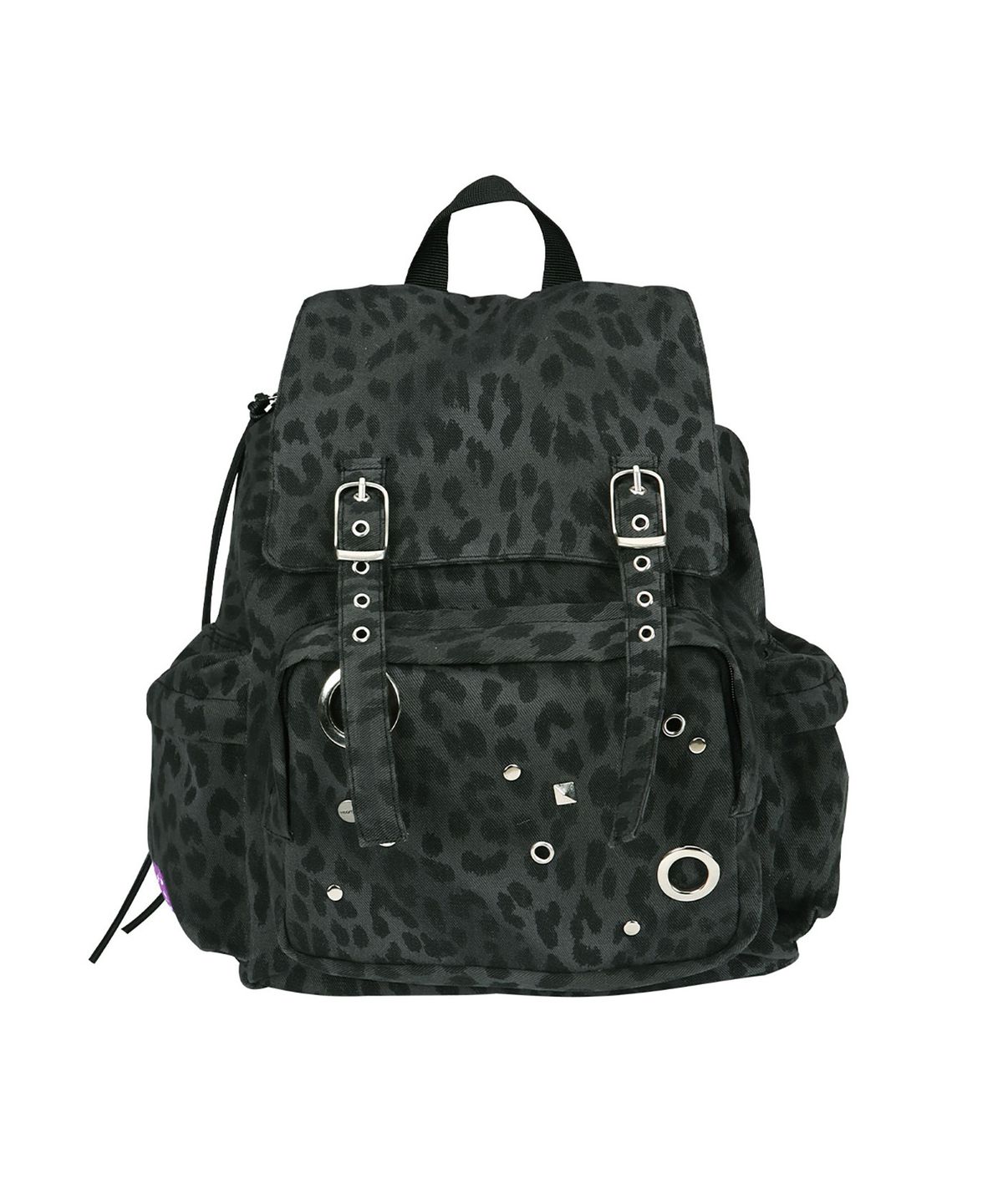 여밈(YEOMIM) raw layout backpack (leopard charcoal)