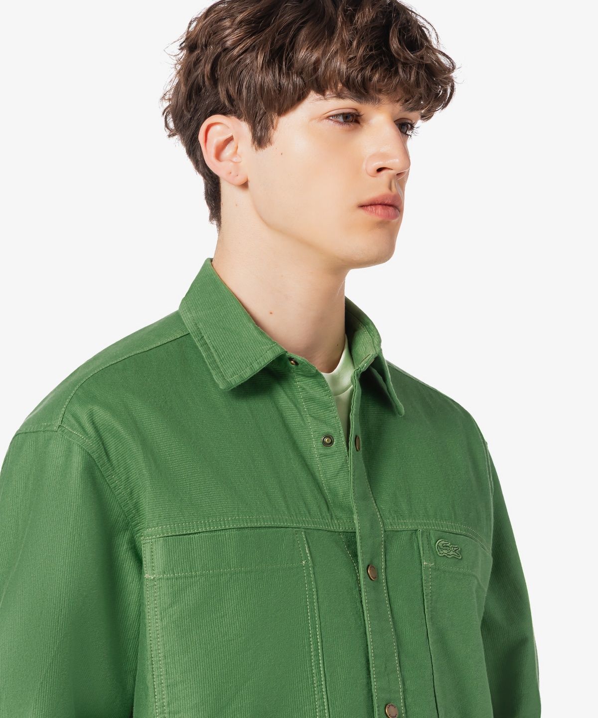 라코스테(LACOSTE) 남성 JP 릴랙스 핏 체스트 포켓 아우터 셔츠 CH9445-56G 02M