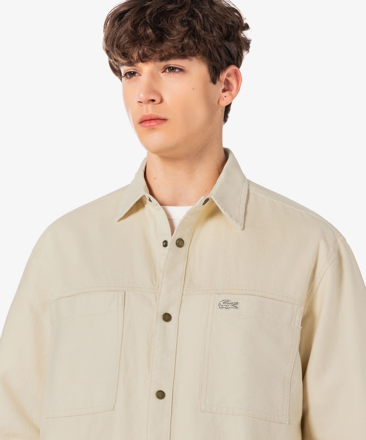 라코스테(LACOSTE) 남성 JP 릴랙스 핏 체스트 포켓 아우터 셔츠 CH9445-56G 056