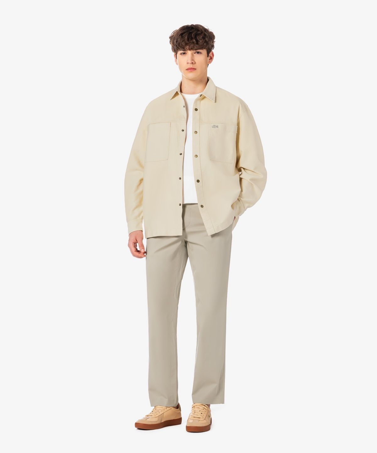 라코스테(LACOSTE) 남성 JP 릴랙스 핏 체스트 포켓 아우터 셔츠 CH9445-56G 056