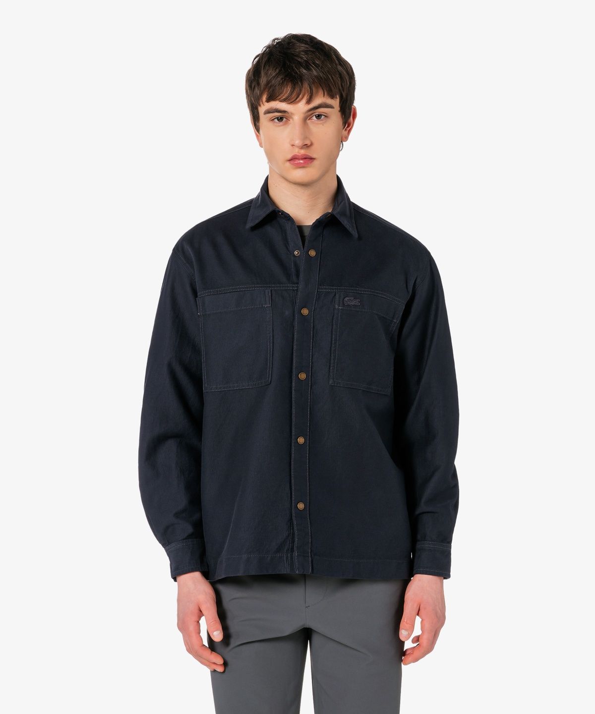 라코스테(LACOSTE) 남성 JP 릴랙스 핏 체스트 포켓 아우터 셔츠 CH9445-56G S5T