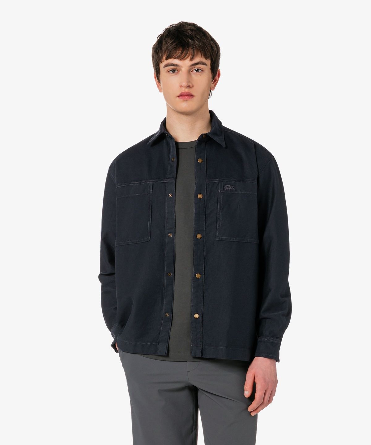 라코스테(LACOSTE) 남성 JP 릴랙스 핏 체스트 포켓 아우터 셔츠 CH9445-56G S5T