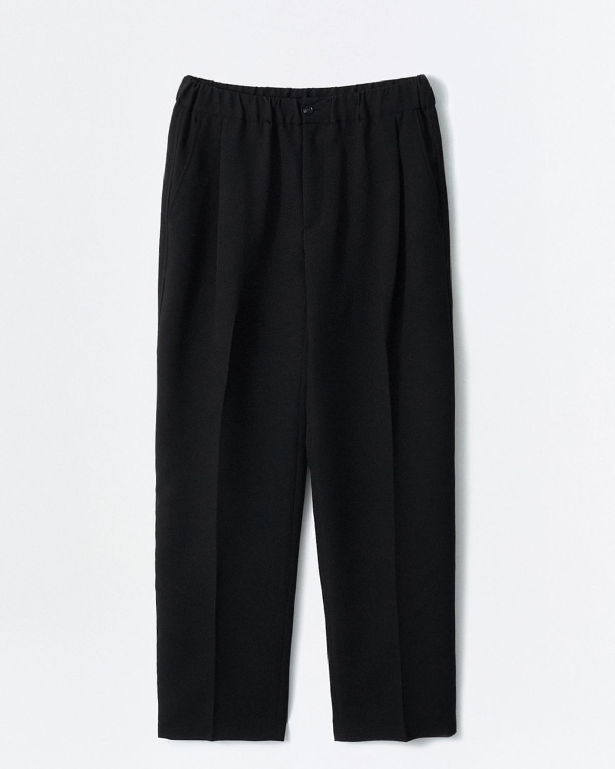 이지오(EZIO) Essential Wide Banding Pants_Black