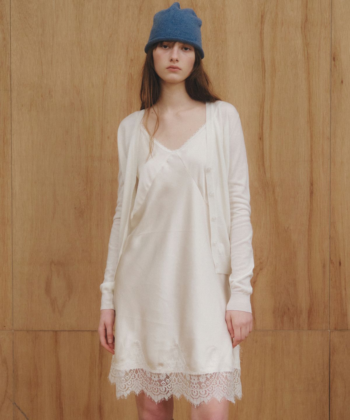 씨타(CITTA) Essential Semi Crop Vneck Wool Cardigan_CTK257(3color)