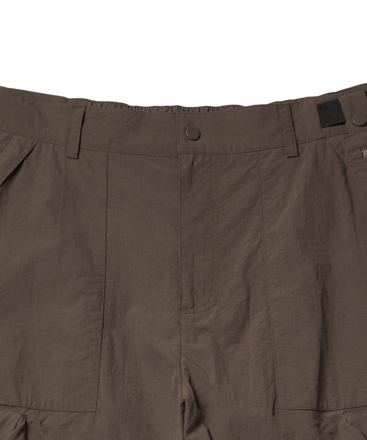 칼라파타르(KALAPATTHAR) UTILITY NYLON RIPSTOP SEMI-WIDE PANTS - BROWN