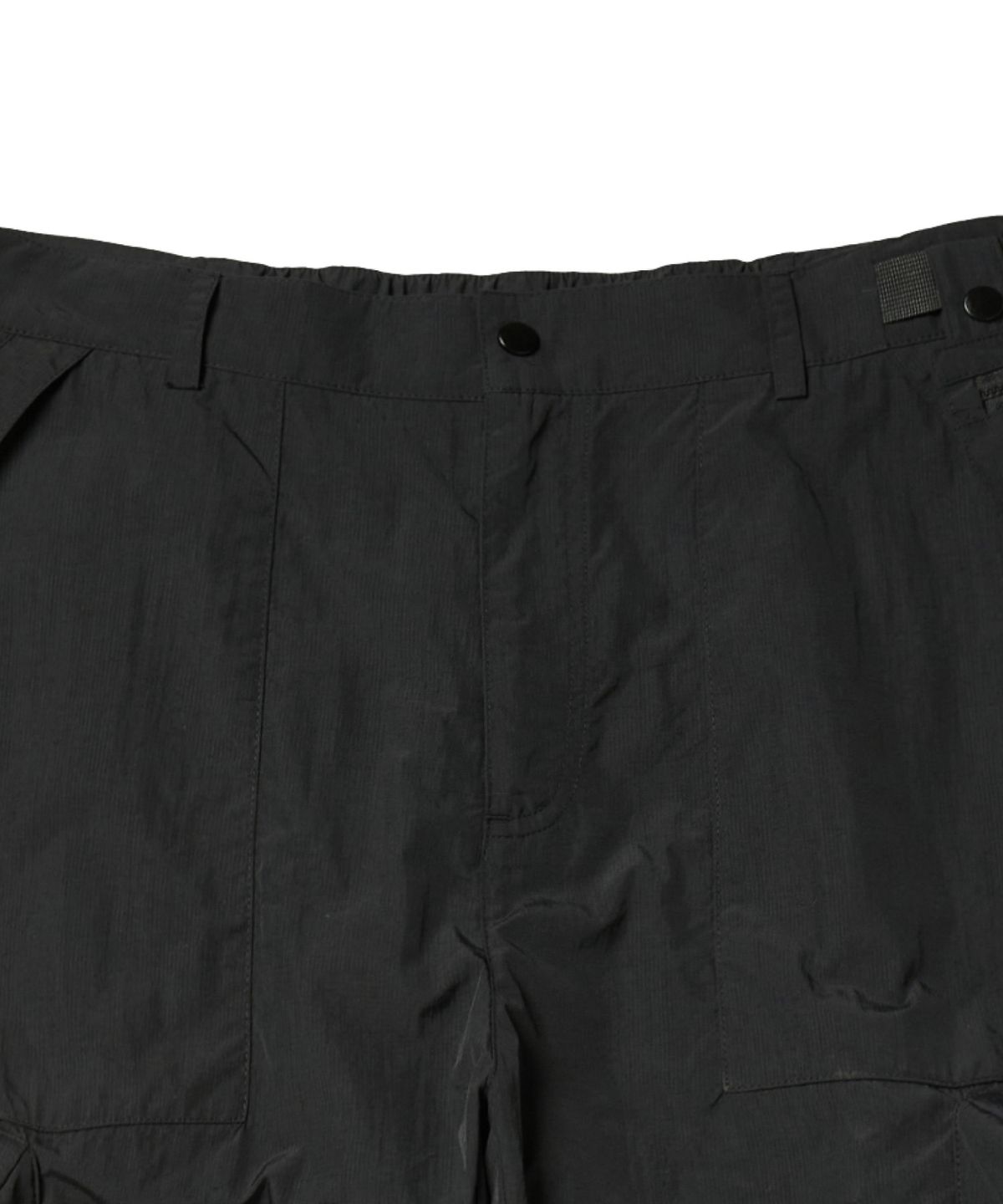 칼라파타르(KALAPATTHAR) UTILITY NYLON RIPSTOP SEMI-WIDE PANTS - BLACK