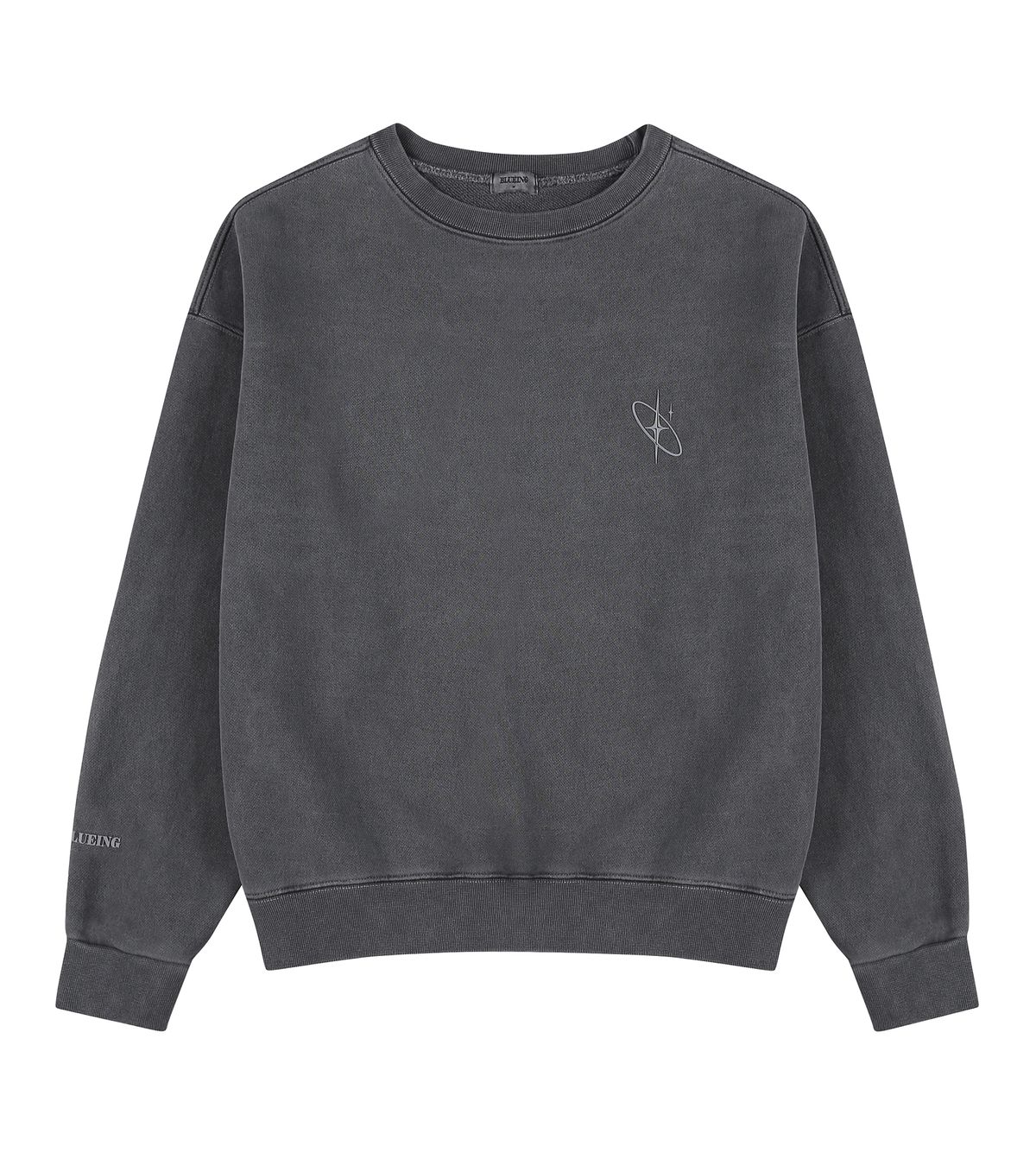 블루잉(BLUEING) SCOTCH SOLID SIMBOL PIGMENT SWEATSHIRT