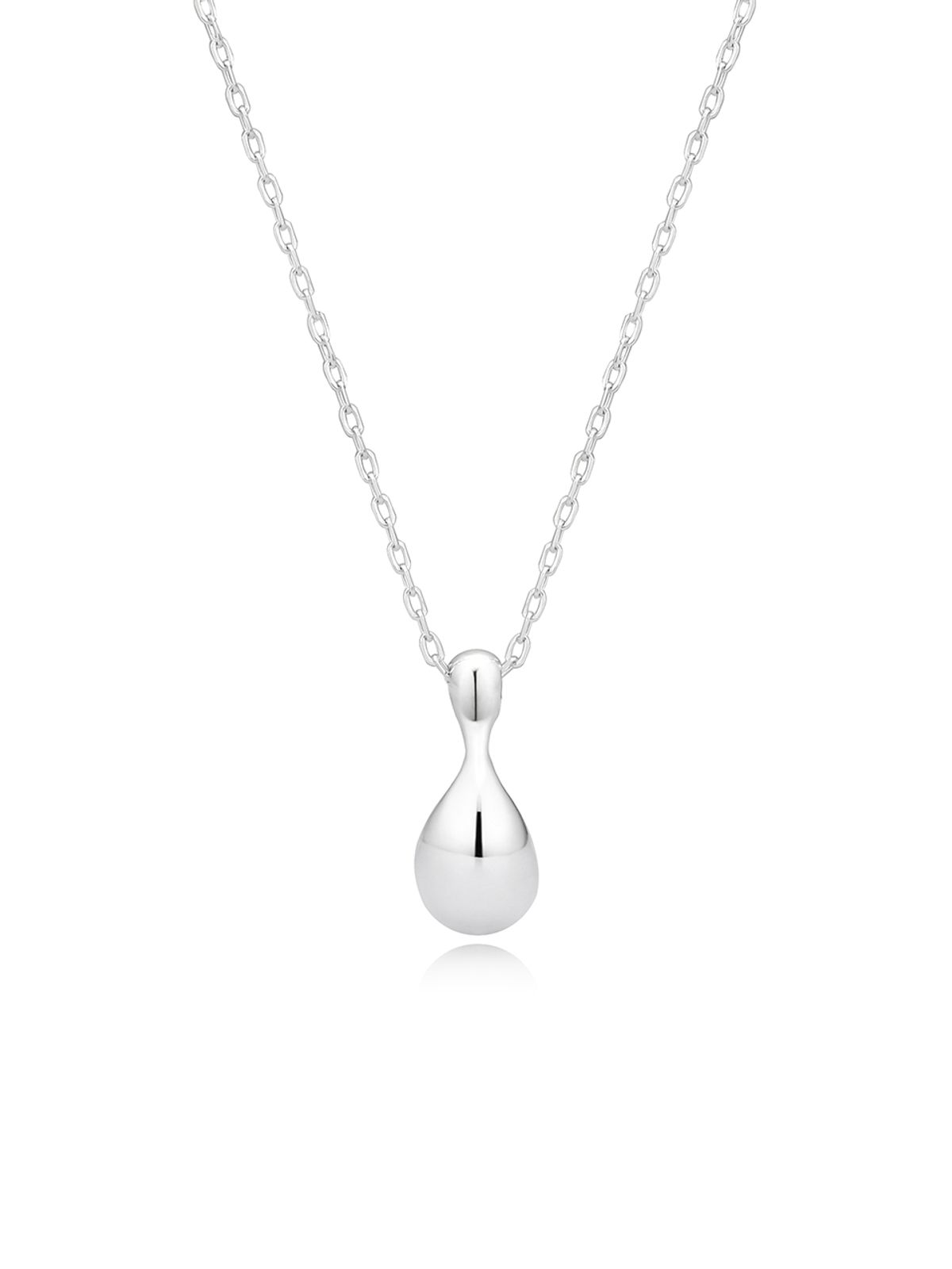 이너프(ENUFF) (silver 925) Glossy textured necklace