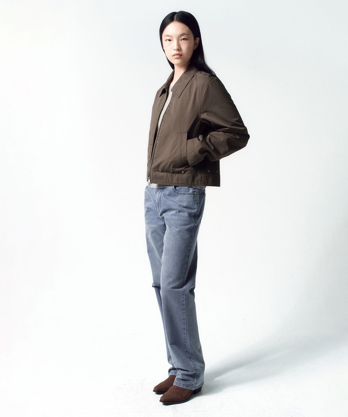 인사일런스 우먼(INSILENCE WOMEN) 소프트 컬러 데님 BLUE