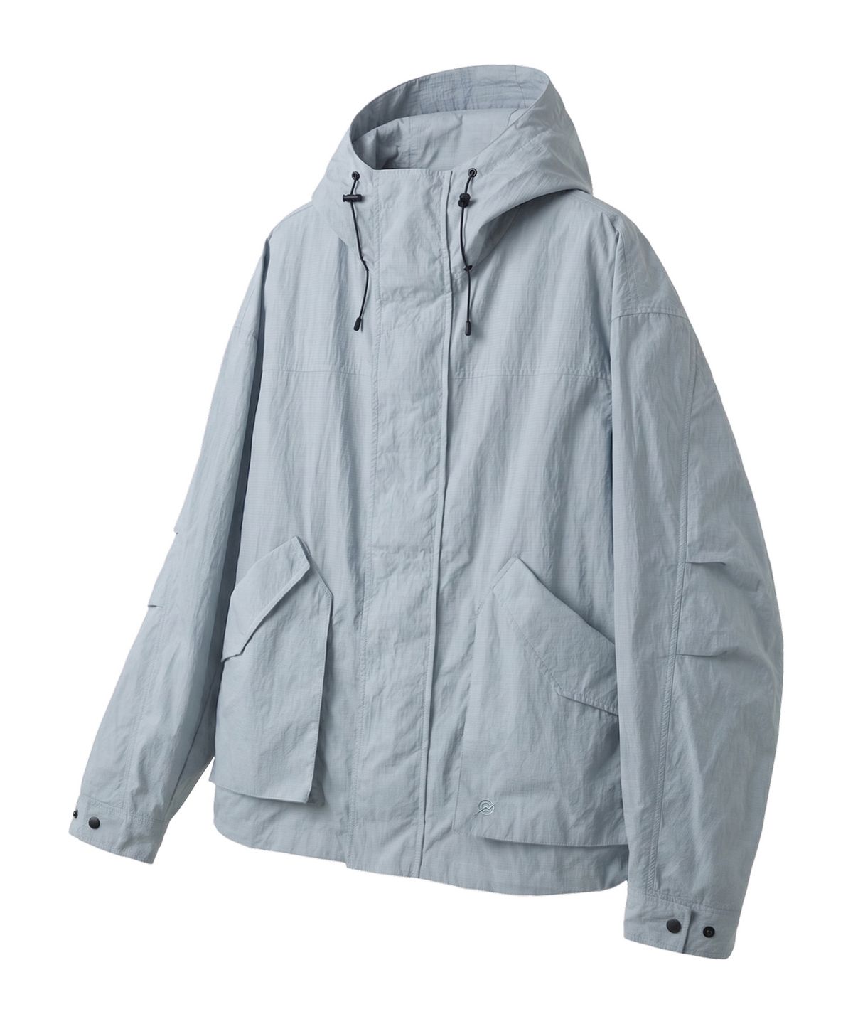 칼라파타르(KALAPATTHAR) NYLON RIPSTOP LIGHT WEIGHT SHELL SHORT-JACKET - SKY BLUE