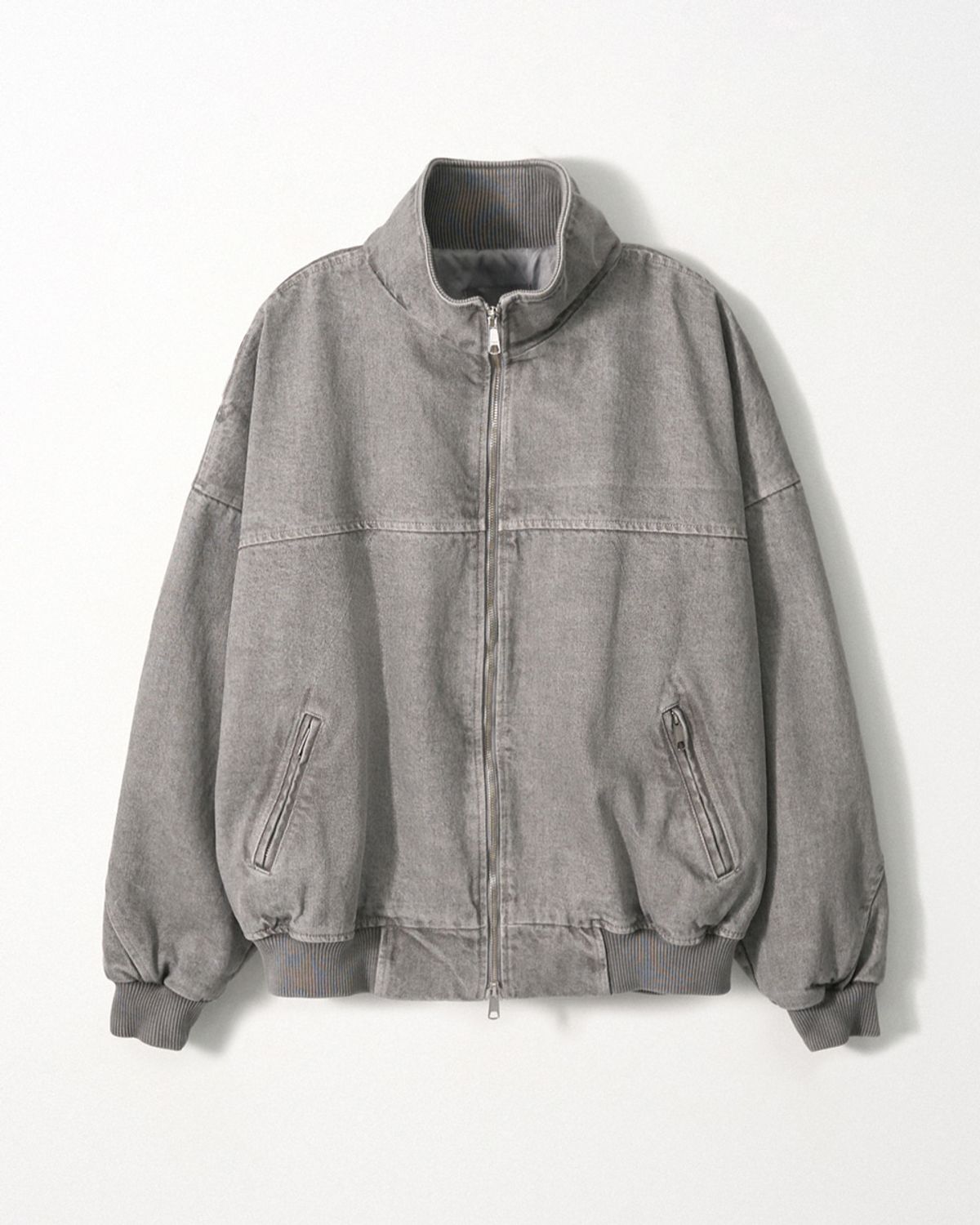이지오(EZIO) Pigment Flight Jacket_Light Grey