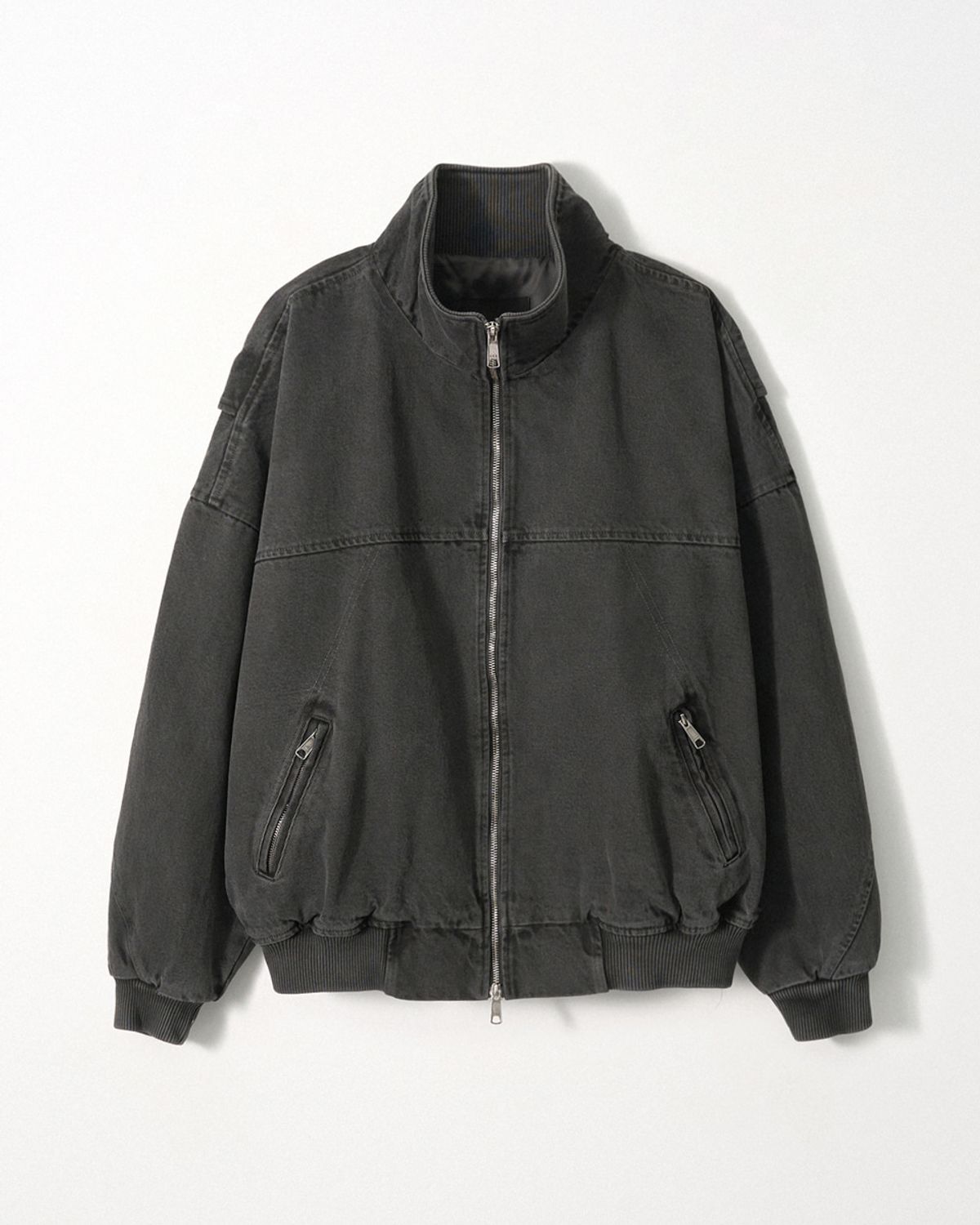 이지오(EZIO) Pigment Flight Jacket_Charcoal