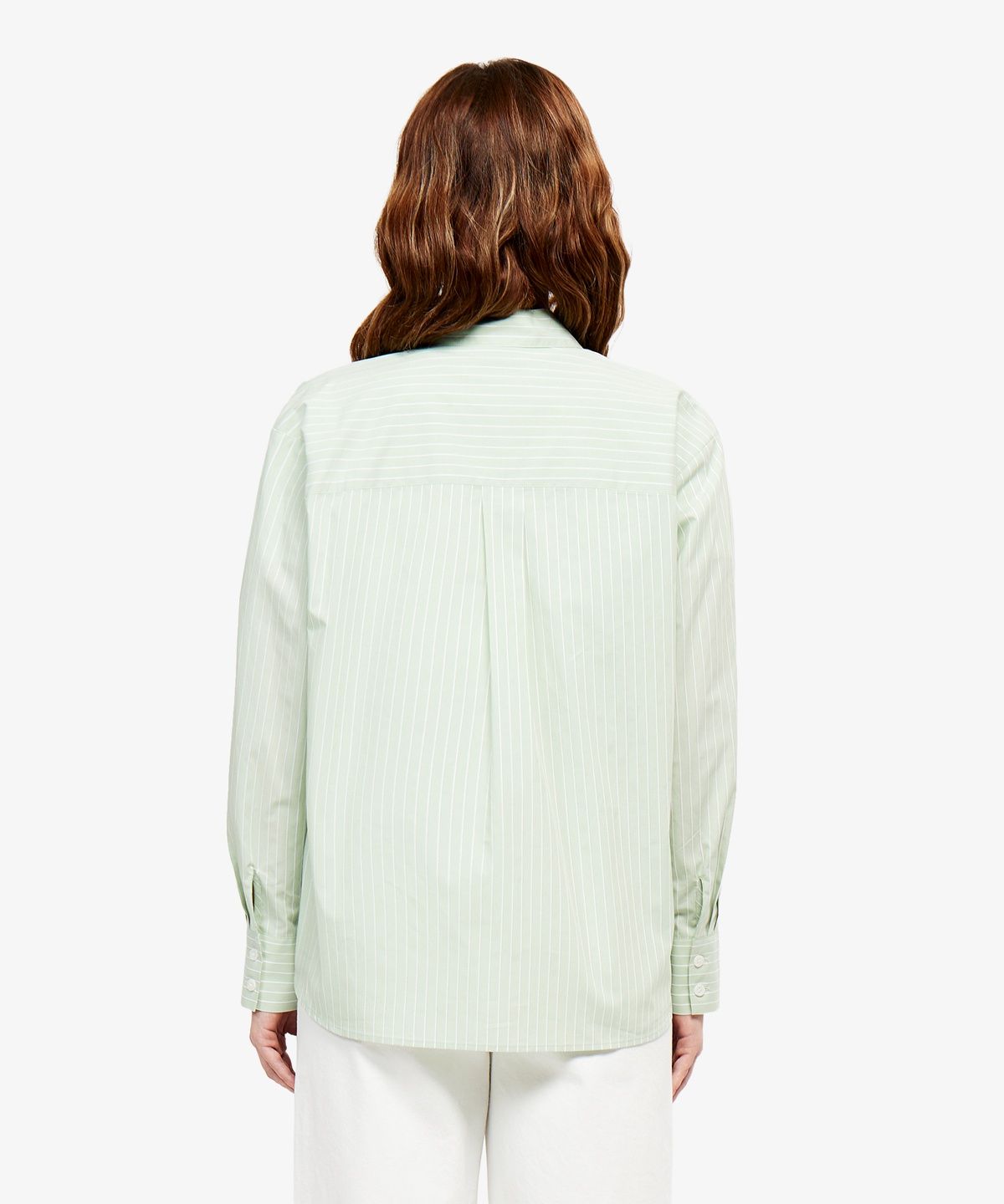 라코스테(LACOSTE) 여성 릴렉스핏 스트라이프 포플린 셔츠 CF679E-56G UYB