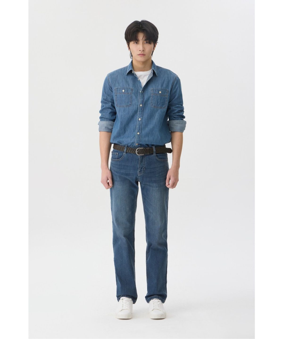 브렌우드(BRENTWOOD) 캐주얼 데님 셔츠 BRSAX26111BUX