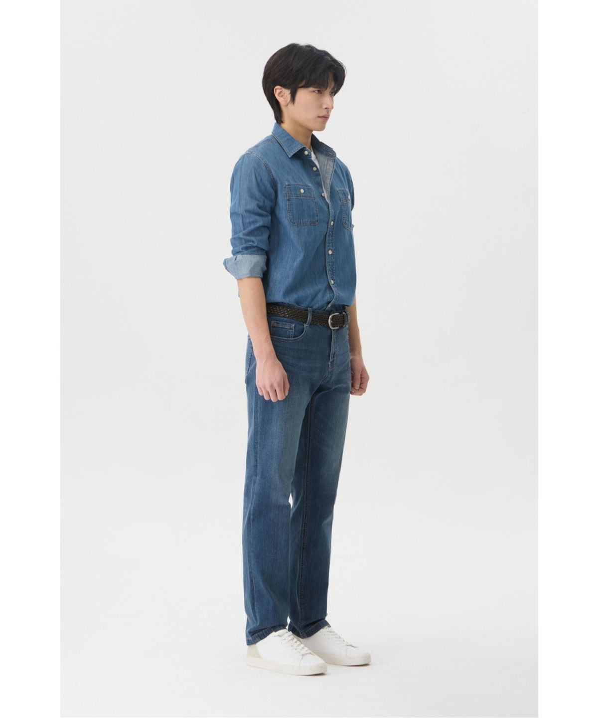 브렌우드(BRENTWOOD) 캐주얼 데님 셔츠 BRSAX26111BUX