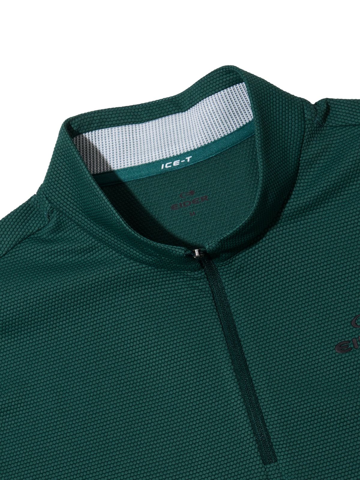 아이더(EIDER) PERFORMANCE (퍼포먼스) 남성 버블 긴팔 짚업 티셔츠_Dark Green