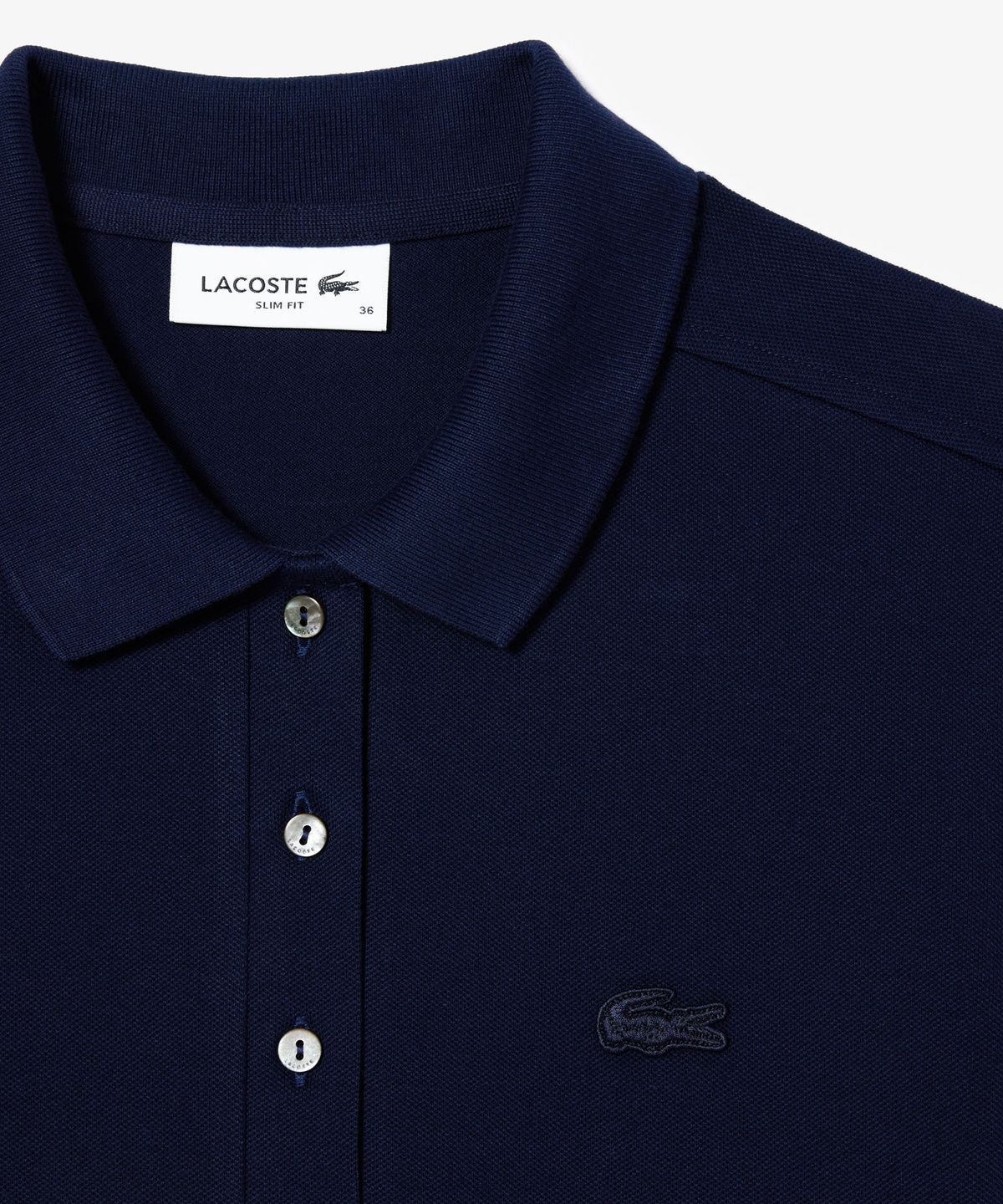 라코스테(LACOSTE) 여성 슬림핏 미니피케 폴로 셔츠 PF5462-56G 166