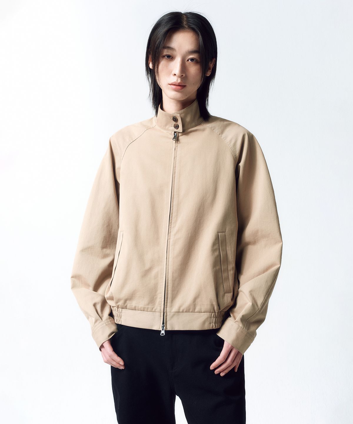 인사일런스 우먼(INSILENCE WOMEN) 빈티지 헤링턴 점퍼 BEIGE
