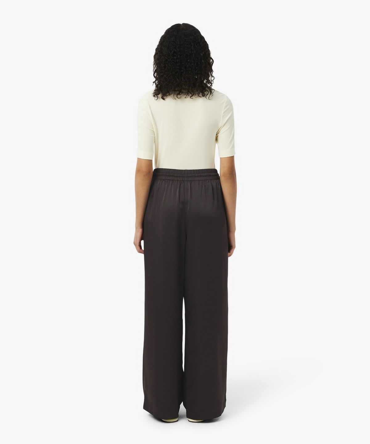 라코스테(LACOSTE) 여성 새틴 셋업 트라우저 HF6814-56G 3LA