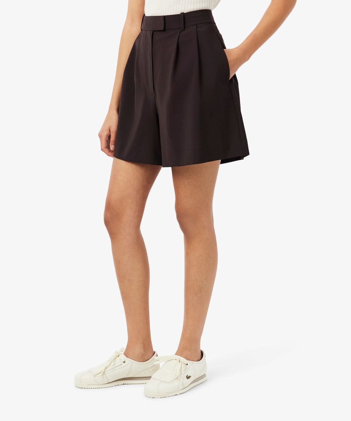 라코스테(LACOSTE) 여성 울 블렌드 버뮤다 팬츠 FF0243-56G 3LA