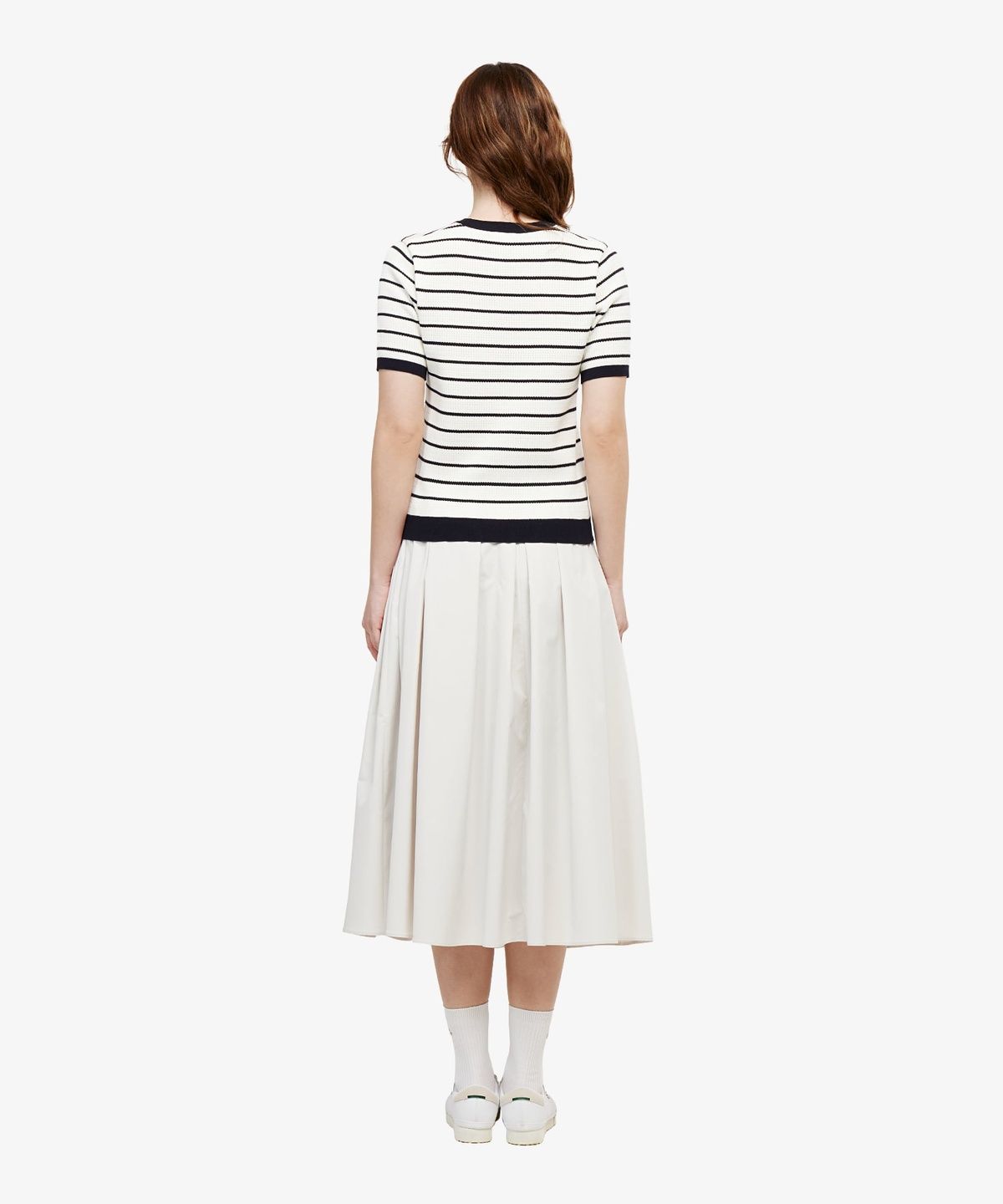라코스테(LACOSTE) 여성 플리츠 미드랭스 스커트 JF523E-56G S7G