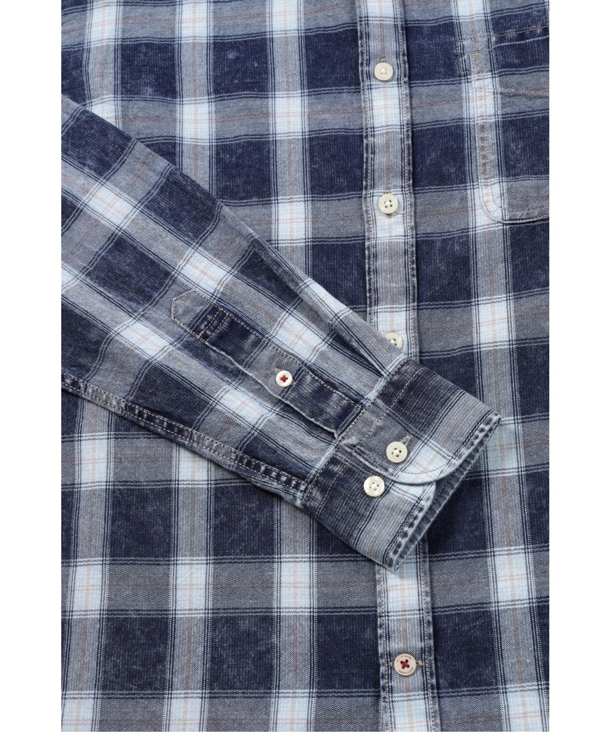 브렌우드(BRENTWOOD) 인디고 체크 캐주얼셔츠 BRSAM26473NYD