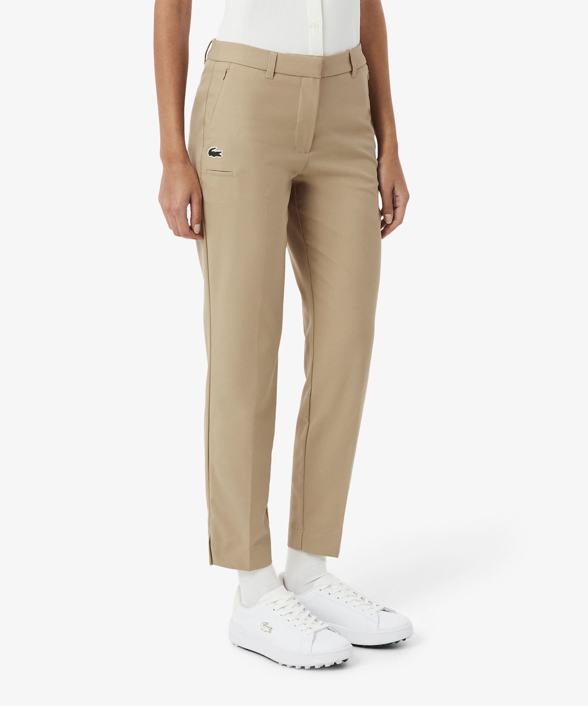 라코스테(LACOSTE) 여성 골프 밑단 슬릿 팬츠 HF4555-56G 02S