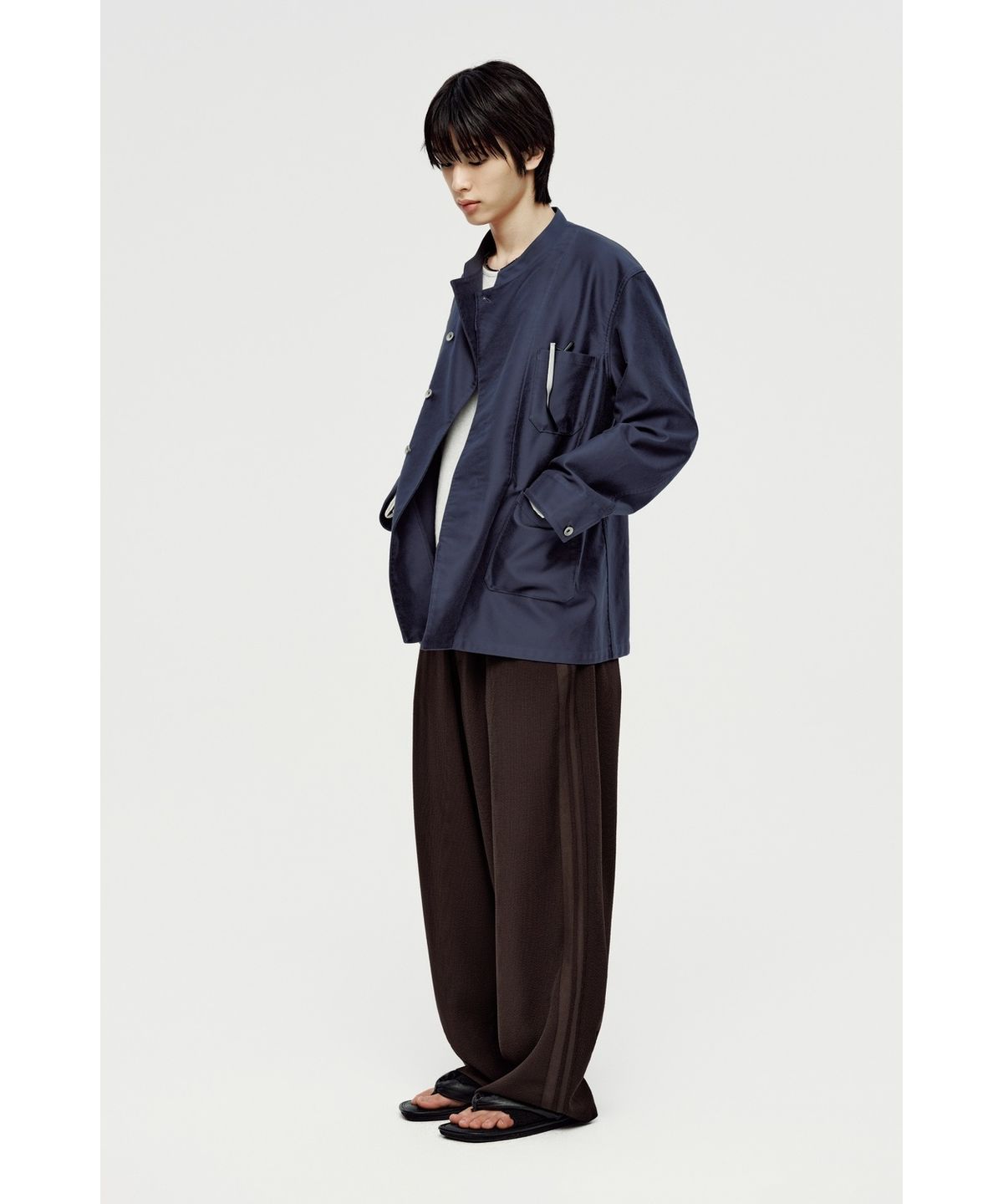 유스(YOUTH) Side Tape String Pants - Brown