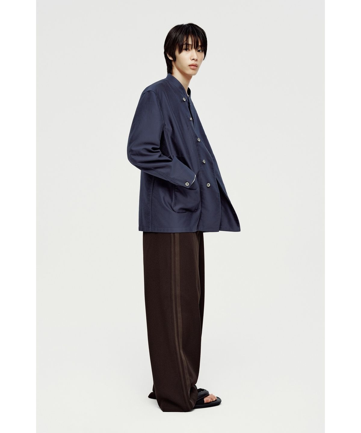 유스(YOUTH) Side Tape String Pants - Brown