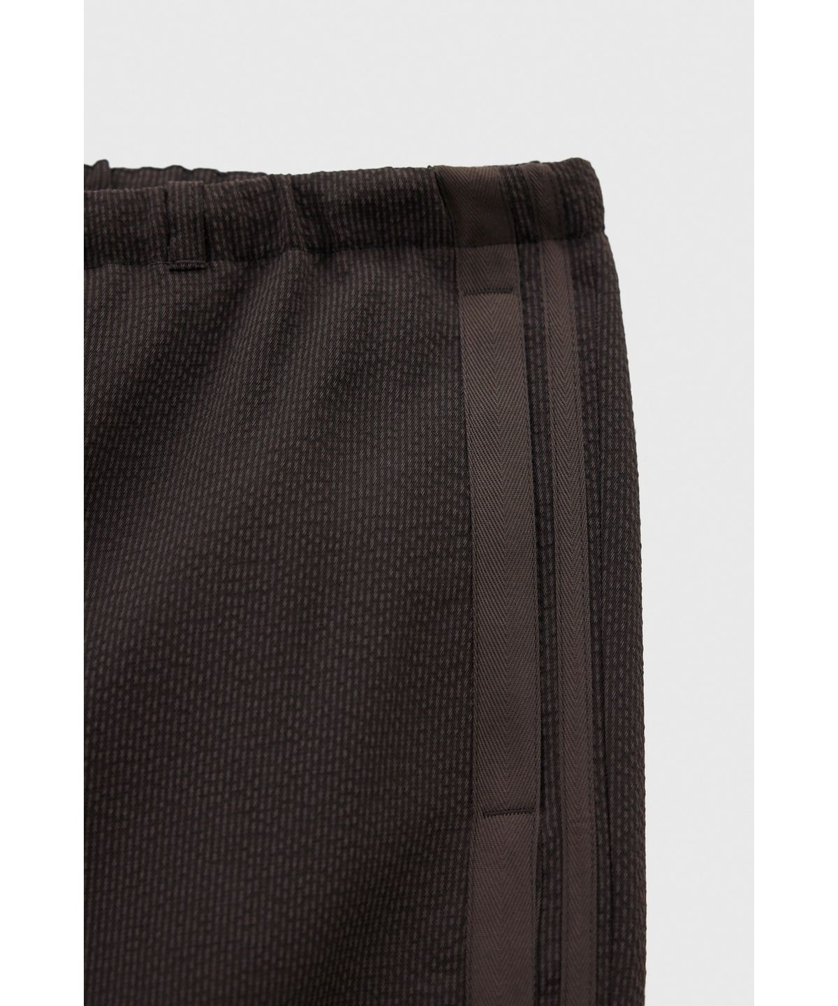 유스(YOUTH) Side Tape String Pants - Brown
