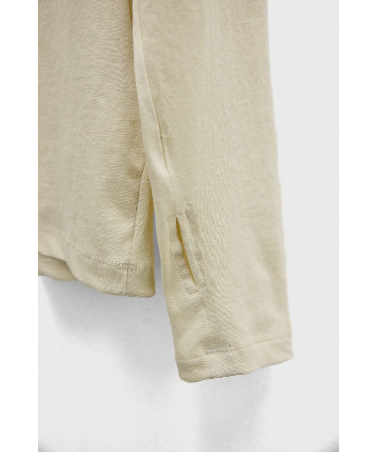 유스(YOUTH) Finger Hole L/S T-shirt - Light Yellow