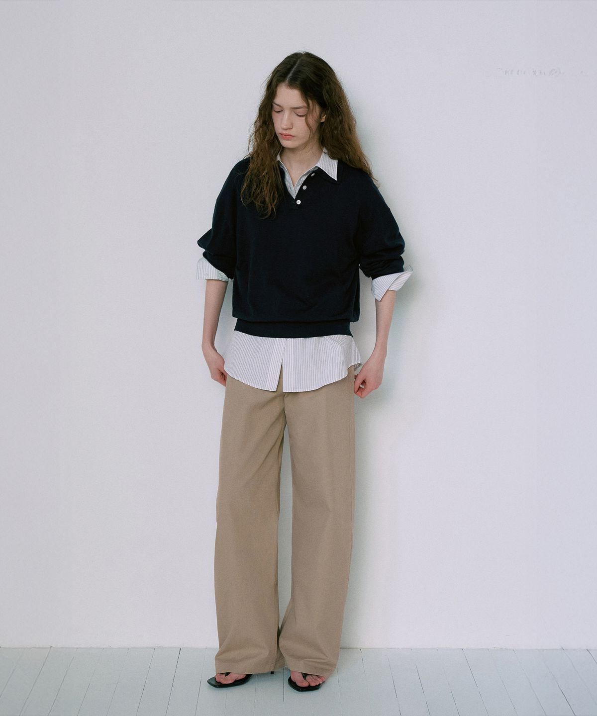 라메레이(LAMEREI) Natural Curved Cotton Pants[LMBFSPPT505]-2color