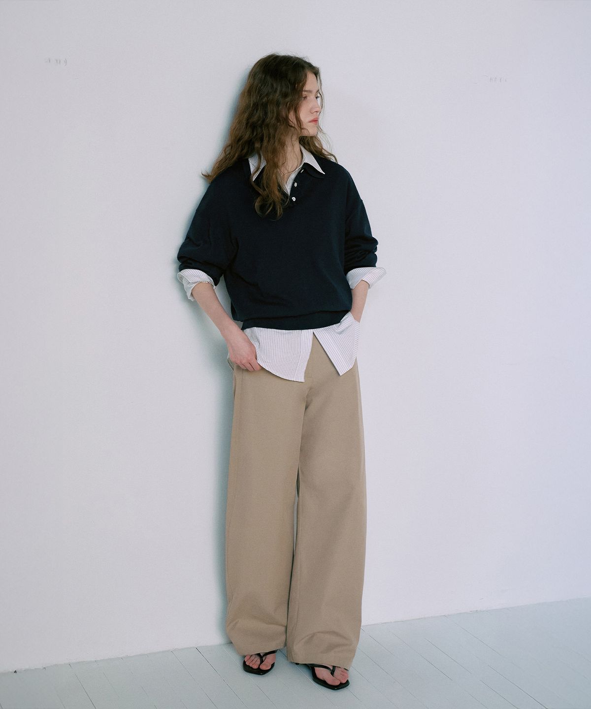 라메레이(LAMEREI) Natural Curved Cotton Pants[LMBFSPPT505]-2color