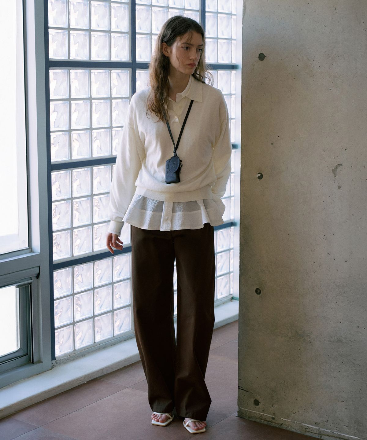 라메레이(LAMEREI) Natural Curved Cotton Pants[LMBFSPPT505]-2color