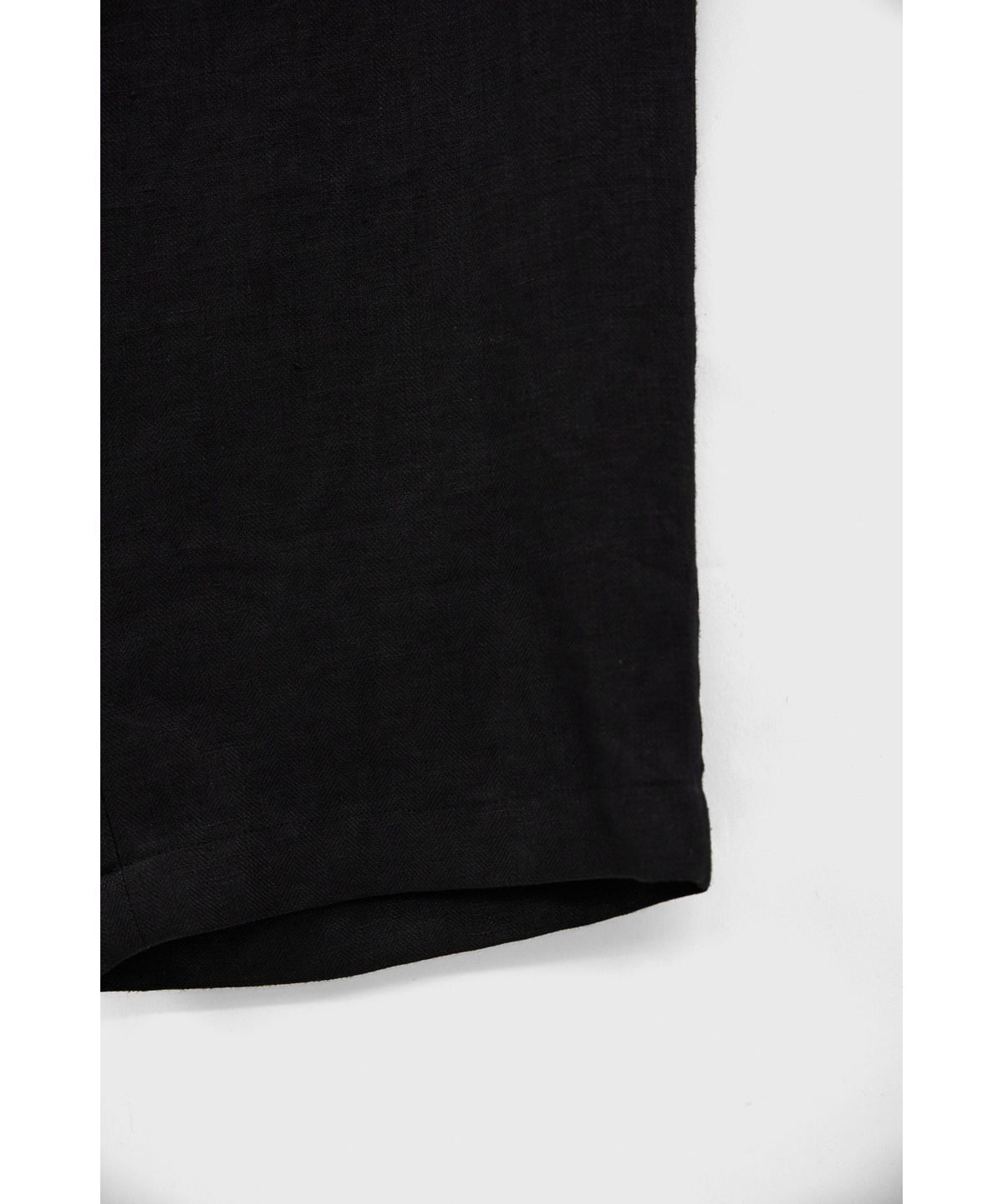 유스(YOUTH) Linen Tapered Trousers - Black