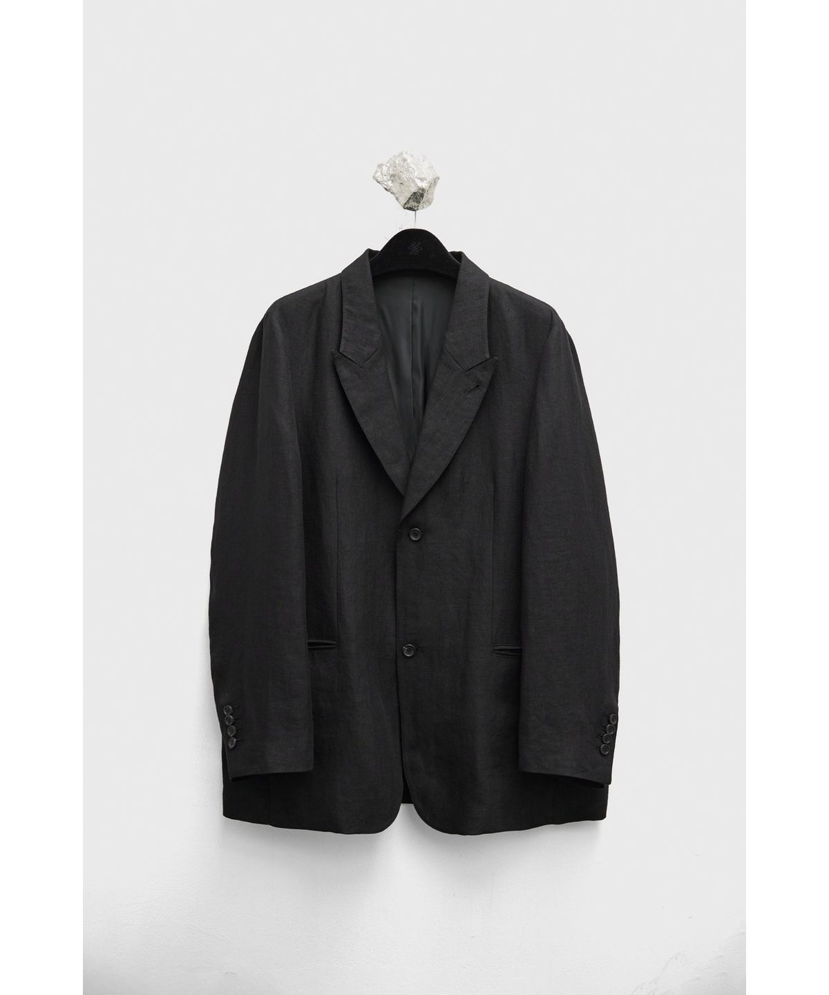 유스(YOUTH) Linen Tailored Jacket - Black