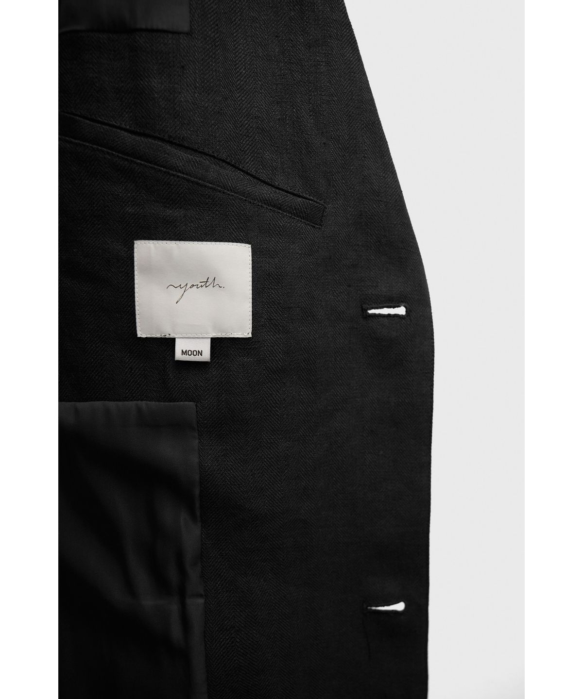유스(YOUTH) Linen Tailored Jacket - Black