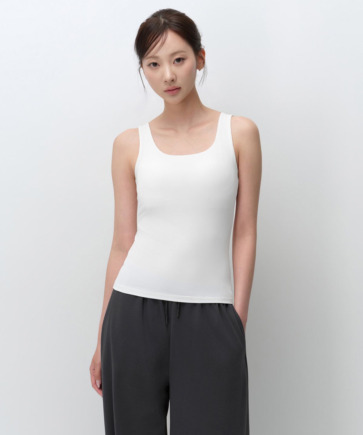 무신사 스탠다드 우먼(MUSINSA STANDARD WOMAN) [쿨탠다드] 브라 탱크 탑 [화이트]