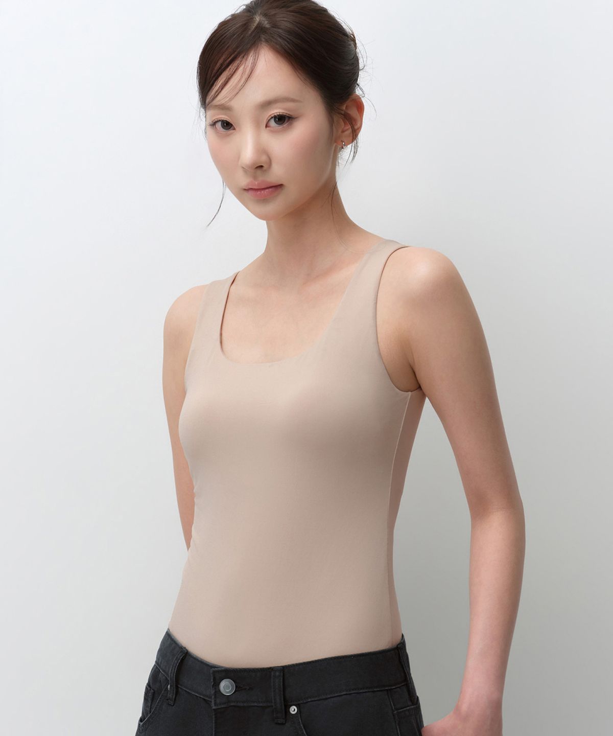 무신사 스탠다드 우먼(MUSINSA STANDARD WOMAN) [쿨탠다드] 브라 탱크 탑 [베이지]