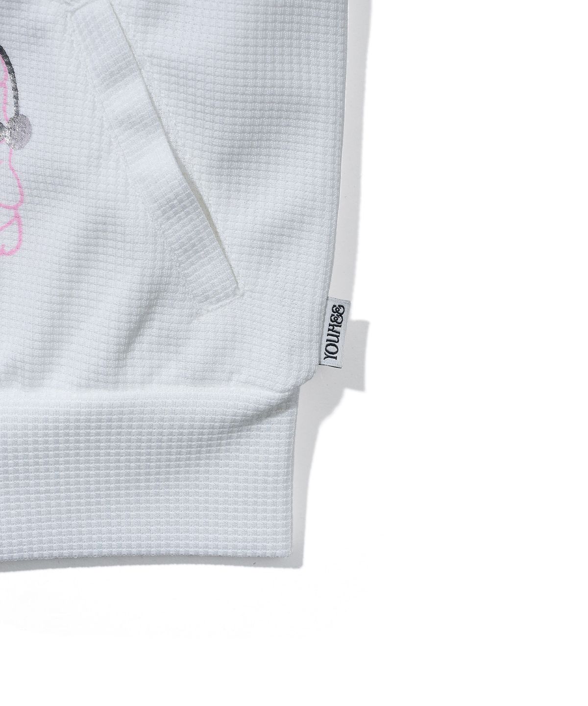 유희(YOUHEE) YOUHEE FRIENDS GRAPHIC HOOD ZIP-UP_WHITE