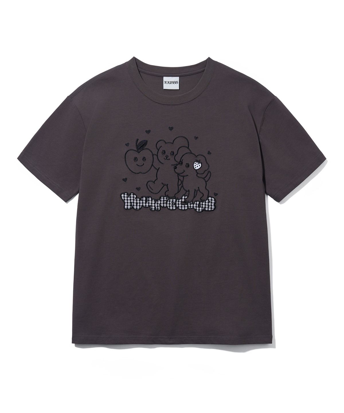 유희(YOUHEE) YOUHEE CLUB GRAPHIC T-SHIRTS_CHARCOAL