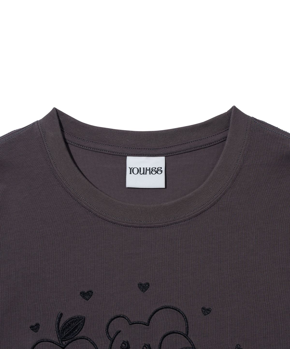 유희(YOUHEE) YOUHEE CLUB GRAPHIC T-SHIRTS_CHARCOAL