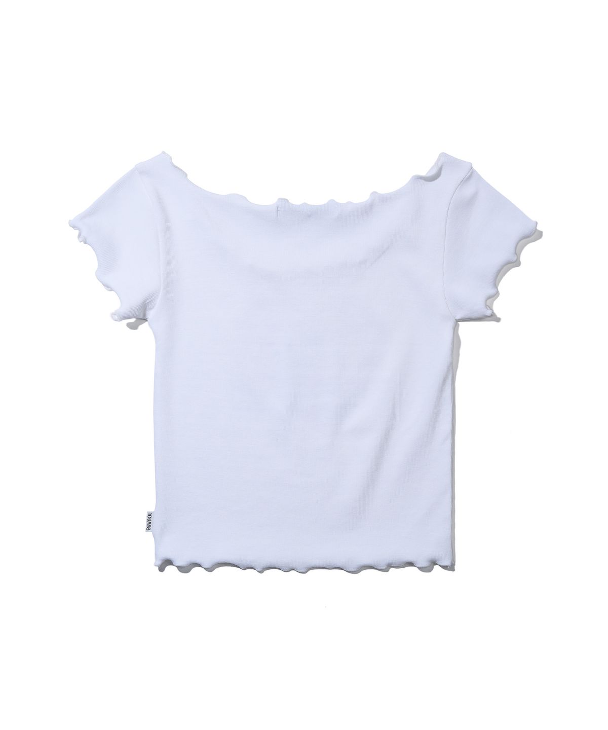유희(YOUHEE) YOUHEE FRIENDS OFF-SHOULDER T-SHIRTS_WHITE