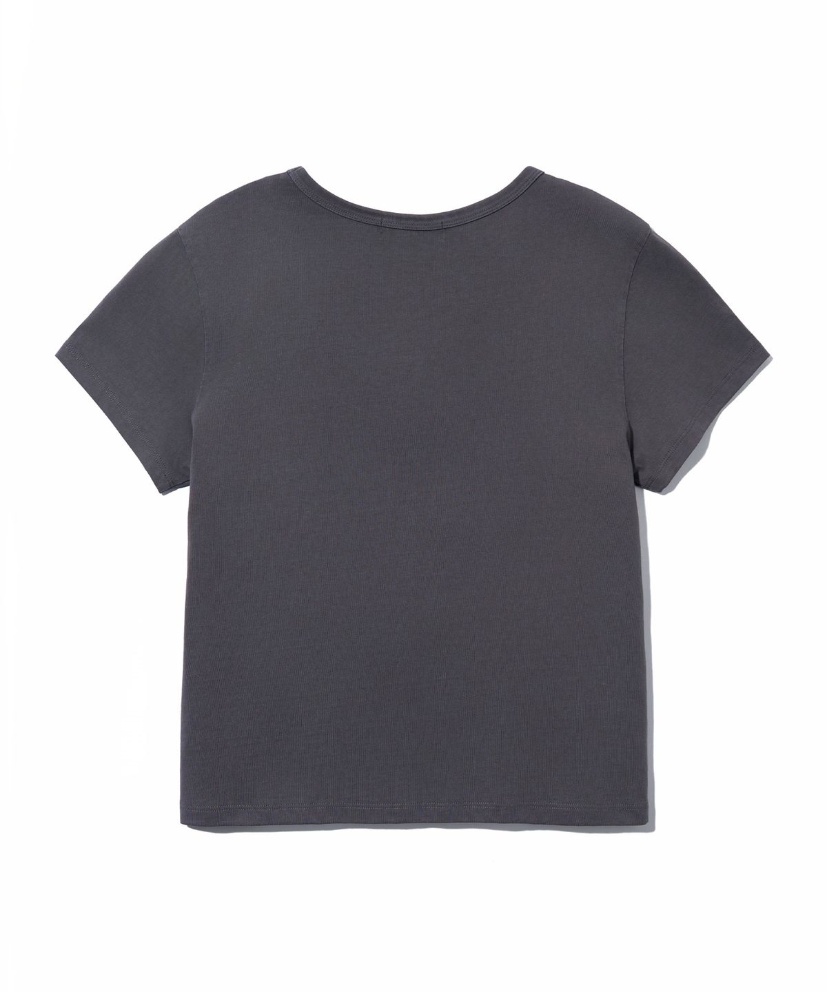 유희(YOUHEE) COLOR LETTERING T-SHIRTS_CHARCOAL