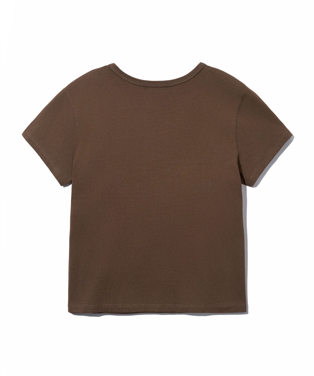유희(YOUHEE) COLOR LETTERING T-SHIRTS_BROWN