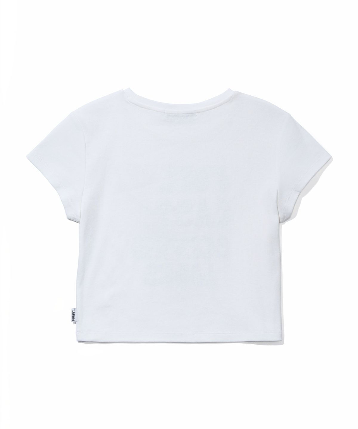 유희(YOUHEE) FORECAST CROP T-SHIRTS_WHITE