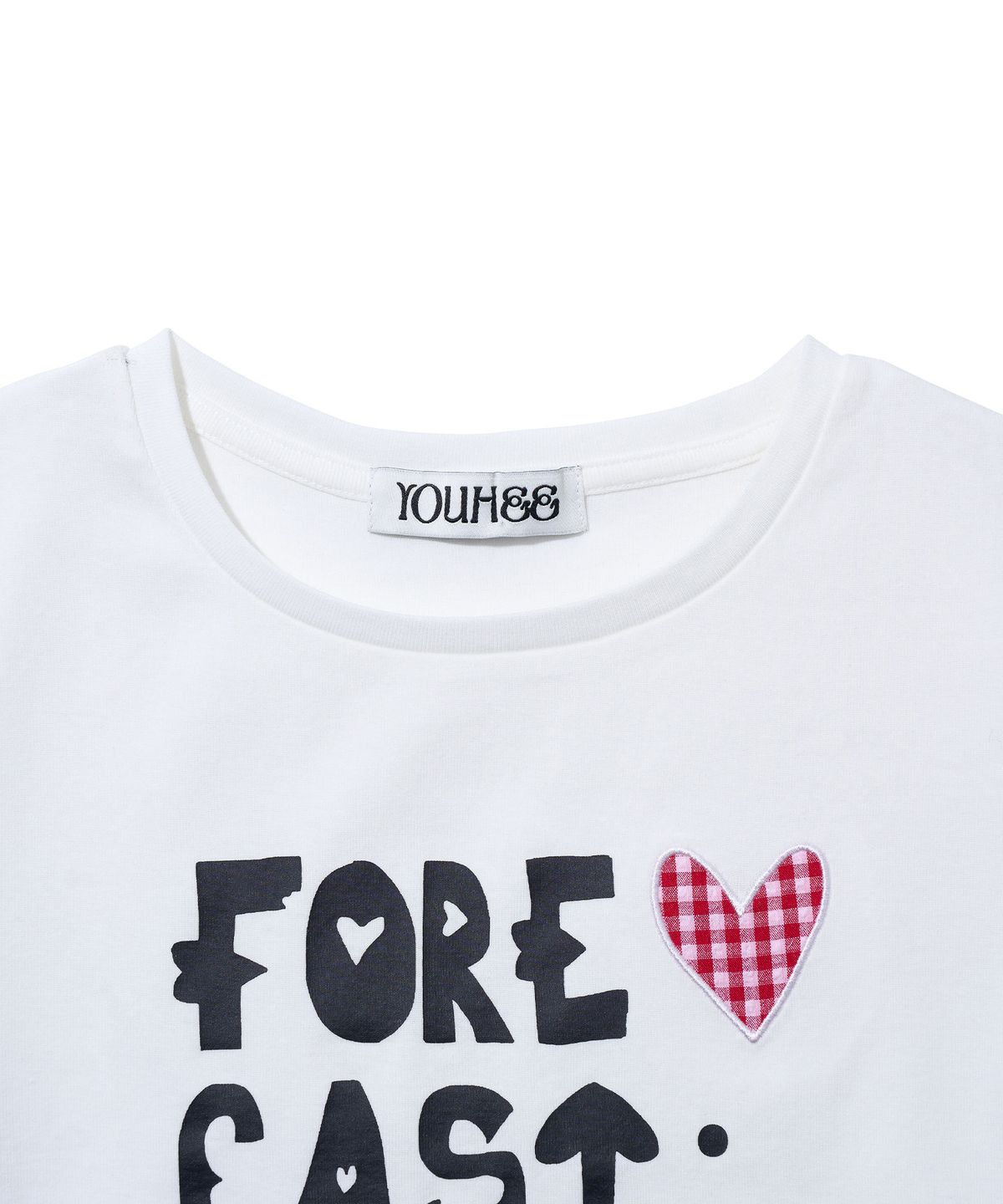 유희(YOUHEE) FORECAST CROP T-SHIRTS_WHITE